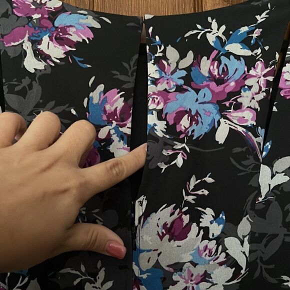 Floral Torrid Dress with Bell Sleeves - Picture 10 of 12